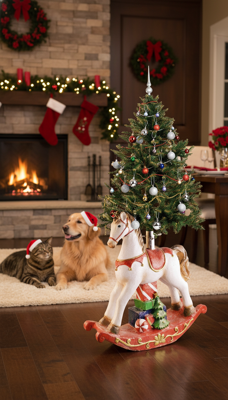 Stojak pod choinkę Koń