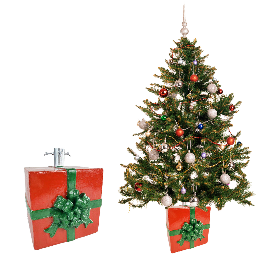 Stojak pod choinkę Ozdoba choinkowa czerwień/zieleń